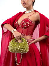 Lime Pearl Hobo Bag